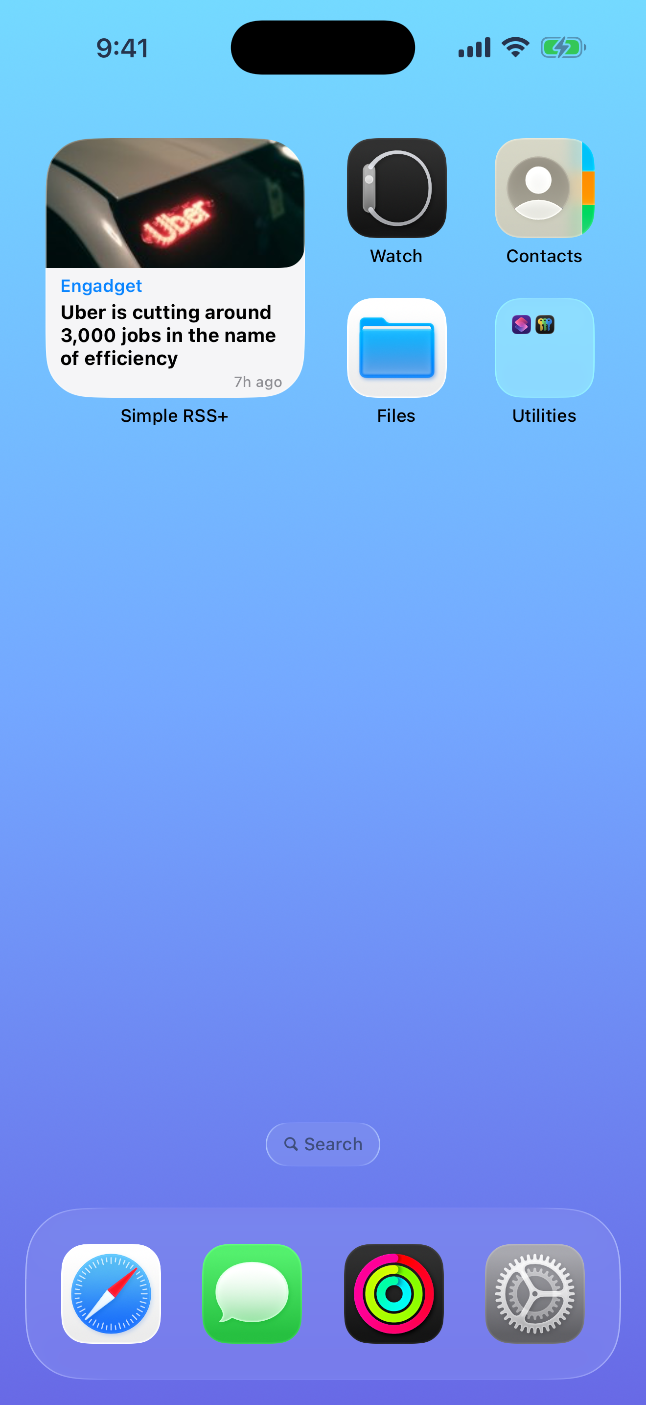Widget settings overview